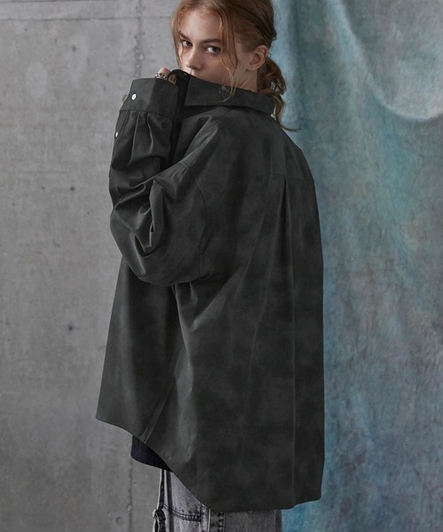 SERACE(セラス)の「【SERACE】Vintage design loose regular collar shirt / ヴィンテージデザインルーズレギュラーカラーシャツ(シャツ/ブラウス・メンズ・グレー/ホワイト/ブラック・L/M/S)」の9枚目の写真