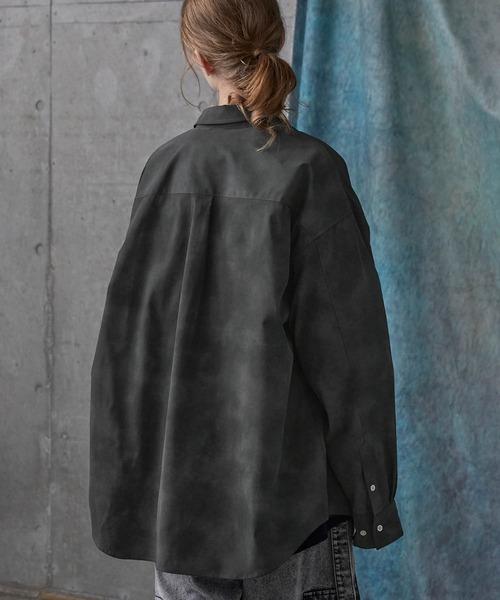 SERACE(セラス)の「【SERACE】Vintage design loose regular collar shirt / ヴィンテージデザインルーズレギュラーカラーシャツ(シャツ/ブラウス・メンズ・グレー/ホワイト/ブラック・L/M/S)」の10枚目の写真