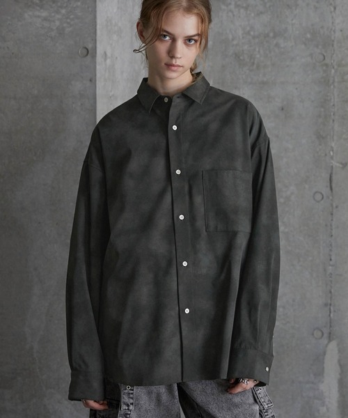 SERACE(セラス)の「【SERACE】Vintage design loose regular collar shirt / ヴィンテージデザインルーズレギュラーカラーシャツ(シャツ/ブラウス・メンズ・グレー/ホワイト/ブラック・L/M/S)」の12枚目の写真