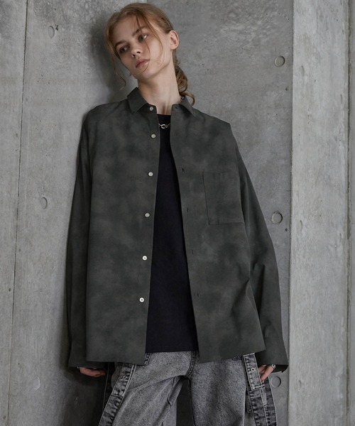 SERACE(セラス)の「【SERACE】Vintage design loose regular collar shirt / ヴィンテージデザインルーズレギュラーカラーシャツ(シャツ/ブラウス・メンズ・グレー/ホワイト/ブラック・L/M/S)」の17枚目の写真