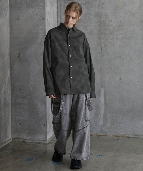 SERACE(セラス)の「【SERACE】Vintage design loose regular collar shirt / ヴィンテージデザインルーズレギュラーカラーシャツ(シャツ/ブラウス・メンズ・グレー/ホワイト/ブラック・L/M/S)」の20枚目の写真