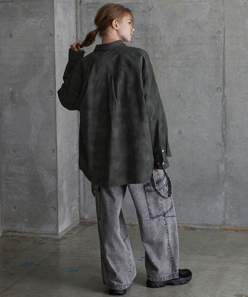 SERACE(セラス)の「【SERACE】Vintage design loose regular collar shirt / ヴィンテージデザインルーズレギュラーカラーシャツ(シャツ/ブラウス・メンズ・グレー/ホワイト/ブラック・L/M/S)」の22枚目の写真