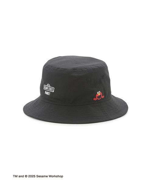 NEW ERA（ニューエラ）の「【SESAME STREET MARKET | NEW ERAR】コラボレーション メッセージ バケットハット（ハット・レディース・ブラック/ベージュ・F）」の2枚目の写真