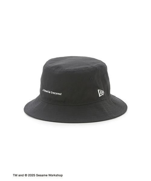 NEW ERA（ニューエラ）の「【SESAME STREET MARKET | NEW ERAR】コラボレーション メッセージ バケットハット（ハット・レディース・ブラック/ベージュ・F）」の5枚目の写真