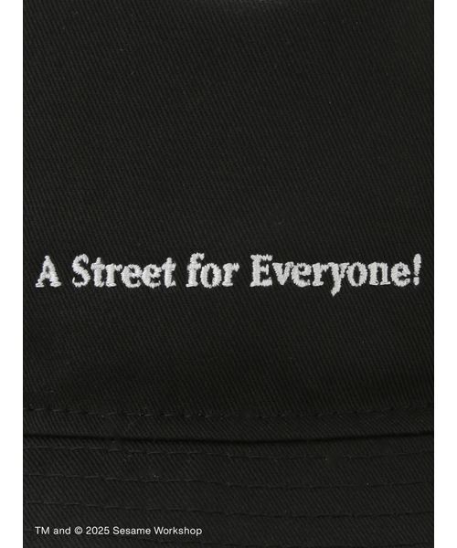 NEW ERA（ニューエラ）の「【SESAME STREET MARKET | NEW ERAR】コラボレーション メッセージ バケットハット（ハット・レディース・ブラック/ベージュ・F）」の8枚目の写真