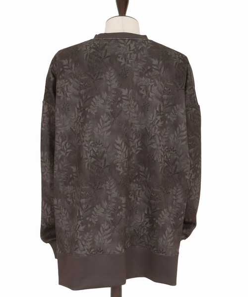 Jih Nunc(ジーヌンク)の「mlt5361-リーフ総柄ポンチ切り替えプルオーバー(JIH-R1134)(Tシャツ/カットソー・メンズ・ベージュ/チャコール・L/M/S)」の21枚目の写真