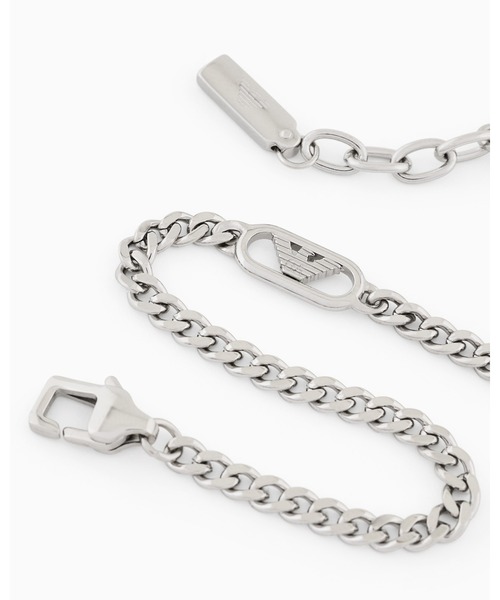 EMPORIO ARMANI（エンポリオアルマーニ）の「【エンポリオ アルマーニ】イーグルロゴ チェーンブレスレット ステンレススチール（ブレスレット・メンズ・その他1・FREE）」の2枚目の写真