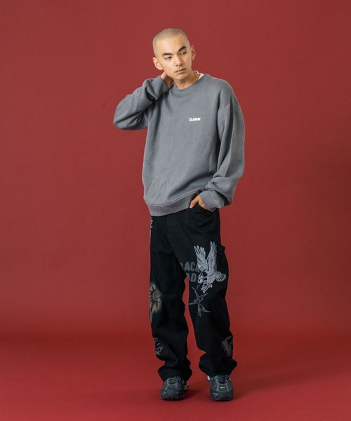 XLARGE（エクストララージ）の「PAINTING PAINTER PANTS（デニムパンツ・メンズ・ブラウン/ブラック/オリーブ・30inch/32inch/34inch/36inch）」の15枚目の写真