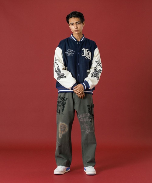 XLARGE（エクストララージ）の「PAINTING PAINTER PANTS（デニムパンツ・メンズ・ブラウン/ブラック/オリーブ・30inch/32inch/34inch/36inch）」の6枚目の写真