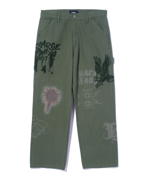 XLARGE（エクストララージ）の「PAINTING PAINTER PANTS（デニムパンツ・メンズ・ブラウン/ブラック/オリーブ・30inch/32inch/34inch/36inch）」の16枚目の写真