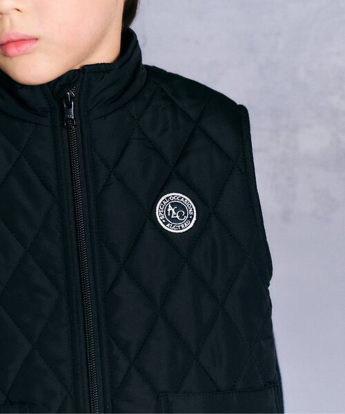apres les cours（アプレレクール）の「キルティングベスト（ベスト・キッズ・ブラック・90/110/130）」の4枚目の写真