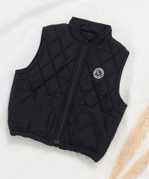 apres les cours（アプレレクール）の「キルティングベスト（ベスト・キッズ・ブラック・90/110/130）」の5枚目の写真