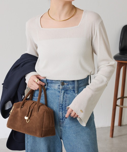 Veritecoeur ヴェリテクール コンパクト天竺クルーネックワンピース