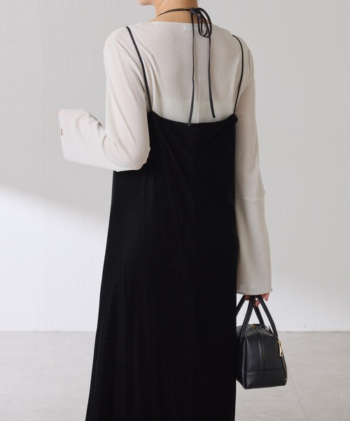 セール】ラメリブスクエアロンT/WEB限定カラー展開（Tシャツ