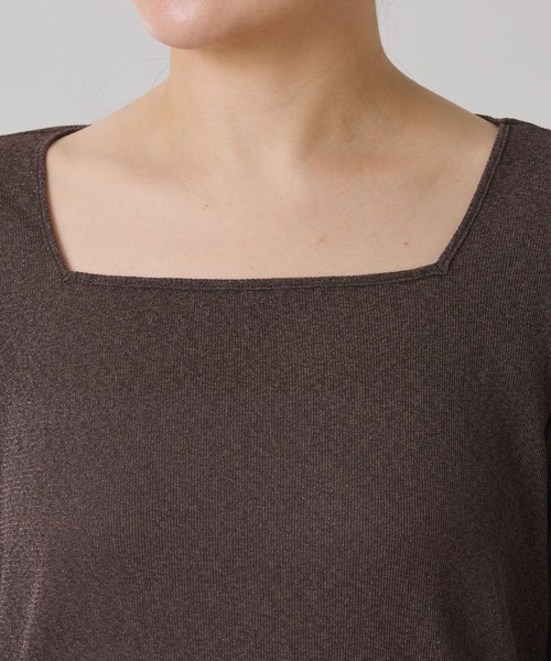 ラメリブスクエアロンT/WEB限定カラー展開（Tシャツ/カットソー