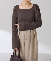 COLLAGE GALLARDAGALANTE（コラージュガリャルダガランテ）の「ラメリブスクエアシアーロンT/WEB限定（Tシャツ/カットソー）」