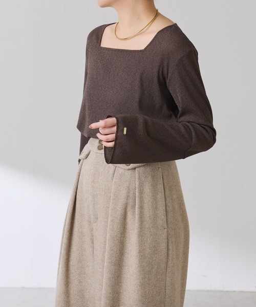 OneMall provides ZOZO products: ラメリブスクエアロンT/WEB限定