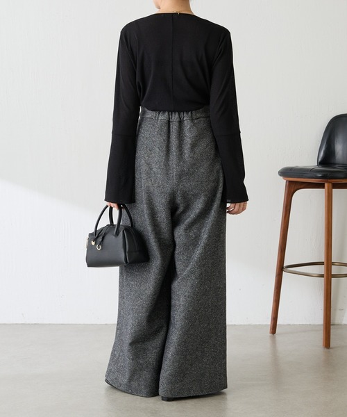 ラメリブスクエアロンT/WEB限定カラー展開（Tシャツ/カットソー