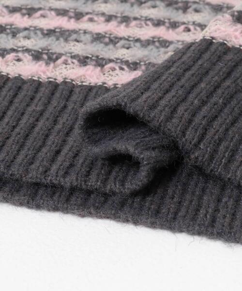 KBF（ケイビーエフ）の「シアージャガードニットベスト（ベスト・レディース・ブルー系その他/ベージュ系その他/グレー系その他・ONE）」の6枚目の写真