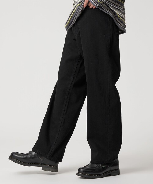 CITEN（シテン）の「<CITEN>バギーデニムパンツ（デニムパンツ・メンズ・コバルトブルー/ブラック・L/M/S）」の3枚目の写真