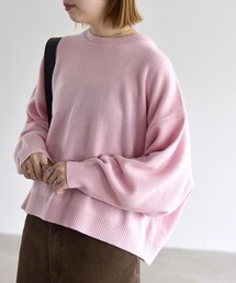 〈手洗い可能〉AQUA カシミヤ ミックス ドルマン ニット
