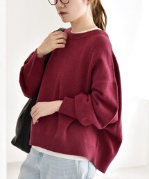 SHIPS♡赤ニット SHIPS（シップス） ニット セーター 「手洗い可能」ウール カシミヤ