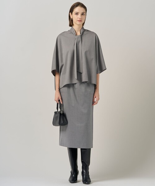 セール】T/Wブロード ボウタイ ブラウス（シャツ/ブラウス）｜ICB