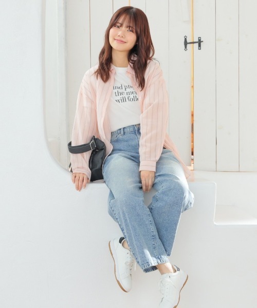 Honeys（ハニーズ）の「ストレートパンツ（股下６９ｃｍ）（デニムパンツ・レディース・ブルー系その他/グレー/ブルー系その他3/ライトグレー/ブルー系その他2・3L/L/LL/M/S/SS）」の9枚目の写真