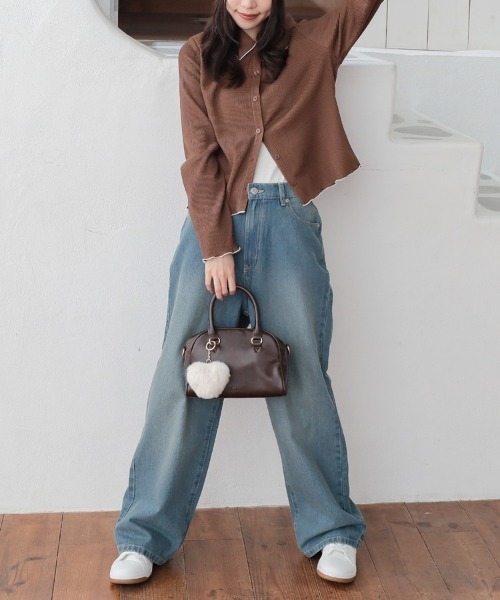 Honeys（ハニーズ）の「ストレートパンツ（股下６９ｃｍ）（デニムパンツ・レディース・ブルー系その他/グレー/ブルー系その他3/ライトグレー/ブルー系その他2・3L/L/LL/M/S/SS）」の14枚目の写真