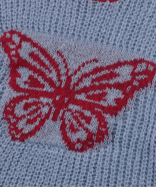 algy（アルジー）の「シアーニット（ニット/セーター・キッズ・サックスブルー/オフホワイト/チャコール・XX-SMALL/X-SMALL/MEDIUM/SMALL）」の11枚目の写真