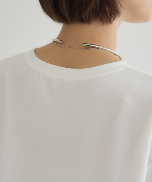 KATHARINE ROSS(キャサリンロス)の「【PILLINI/ピリーニ】プリーツヘムプルオーバー(Tシャツ/カットソー・レディース・オフホワイト/ブラック・MEDIUM)」の21枚目の写真