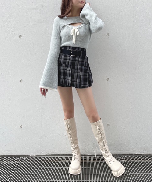 one way(ワンウェイ)の「レイヤード風ニット(ニット/セーター・レディース・ホワイト/グレー/ピンク・FREE)」の10枚目の写真