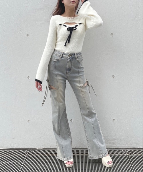 one way(ワンウェイ)の「レイヤード風ニット(ニット/セーター・レディース・ホワイト/グレー/ピンク・FREE)」の17枚目の写真