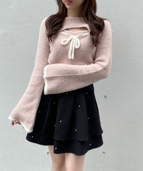 one way(ワンウェイ)の「レイヤード風ニット(ニット/セーター・レディース・ホワイト/グレー/ピンク・FREE)」の15枚目の写真