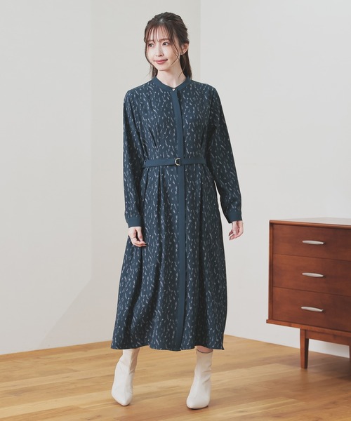 アート柄ワンピース（ワンピース）｜GLACIER lusso（グラシアルッソ