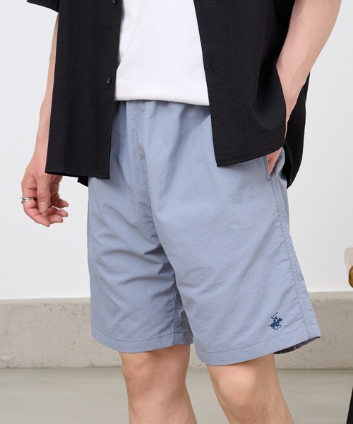 BEVERLY HILLS POLO CLUB(ビバリーヒルズポロクラブ)の「【BEVERLY HILLS POLO CLUB】ナイロンハーフパンツ 6222-2440 MNY ショーツ 短パン バギーショーツ(その他パンツ・メンズ・カーキ/サックスブルー/ブラック/グリーン・M/L/LL)」の4枚目の写真