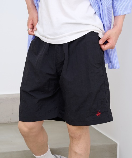 BEVERLY HILLS POLO CLUB(ビバリーヒルズポロクラブ)の「【BEVERLY HILLS POLO CLUB】ナイロンハーフパンツ 6222-2440 MNY ショーツ 短パン バギーショーツ(その他パンツ・メンズ・カーキ/サックスブルー/ブラック/グリーン・M/L/LL)」の1枚目の写真