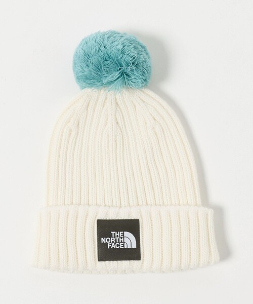 THE NORTH FACE（ザノースフェイス）の「＜THE NORTH FACE＞ポンポンカプッチョ / ニット帽 / キッズ（ニットキャップ/ビーニー・キッズ・オフホワイト/ベージュ/ロイヤルブルー・FREE）」の2枚目の写真