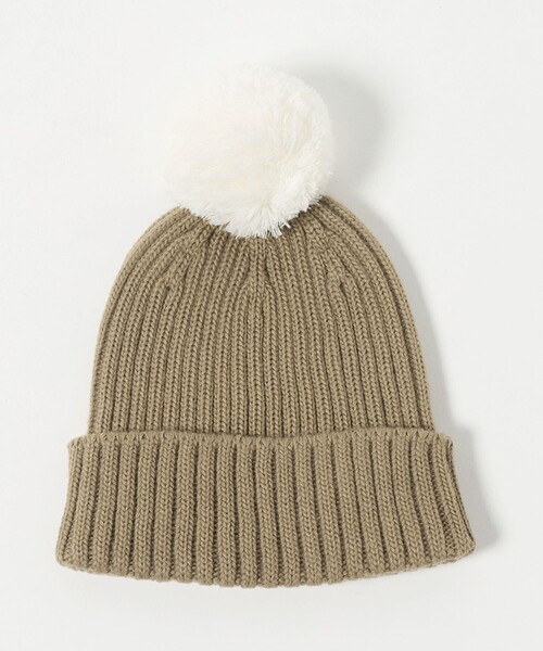 THE NORTH FACE（ザノースフェイス）の「＜THE NORTH FACE＞ポンポンカプッチョ / ニット帽 / キッズ（ニットキャップ/ビーニー・キッズ・オフホワイト/ベージュ/ロイヤルブルー・FREE）」の4枚目の写真