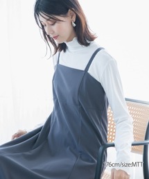 slattgir | 高身長　細リブハイネックカットソートップス（トールサイズ）(Tシャツ/カットソー)