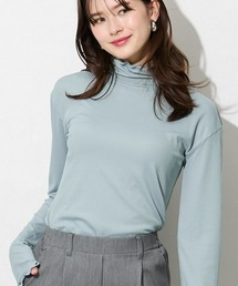 slattgir | 高身長　細リブハイネックカットソートップス（トールサイズ）(Tシャツ/カットソー)