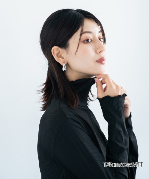 チョゲピシャルレリブハイネックカットソーLサイズ2枚 リブハイネック