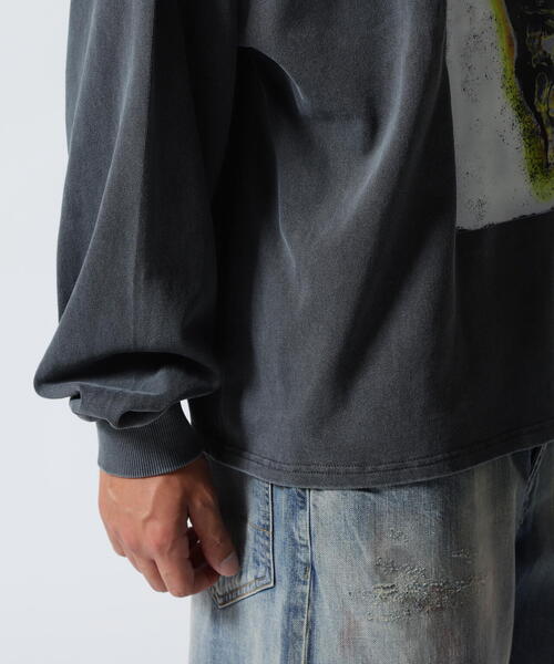 DANKE SCHON（ダンケシェーン）の「【WEB&DEPOT限定】DankeSchon/ダンケシェーン/PIGMENT L/S TEE LOVE（Tシャツ/カットソー・レディース・ブラック/ベージュ・M/L）」の15枚目の写真