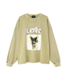 【WEB&DEPOT限定】DankeSchon/ダンケシェーン/PIGMENT L/S TEE LOVE