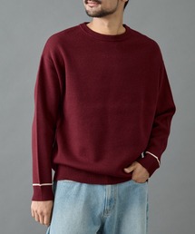 COLONY 2139（コロニートゥーワンスリーナイン）の「リサイクルポリライン配色クルーニット（ニット/セーター）」