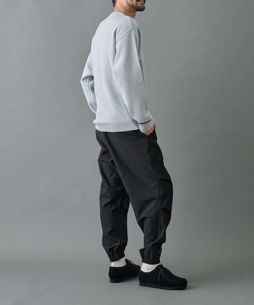 COLONY 2139（コロニートゥーワンスリーナイン）の「リサイクルポリライン配色クルーニット（ニット/セーター・メンズ・グレー/チャコールグレー/アイボリー/ブラック/バーガンディー/ベージュ・MEDIUM/LARGE）」の11枚目の写真