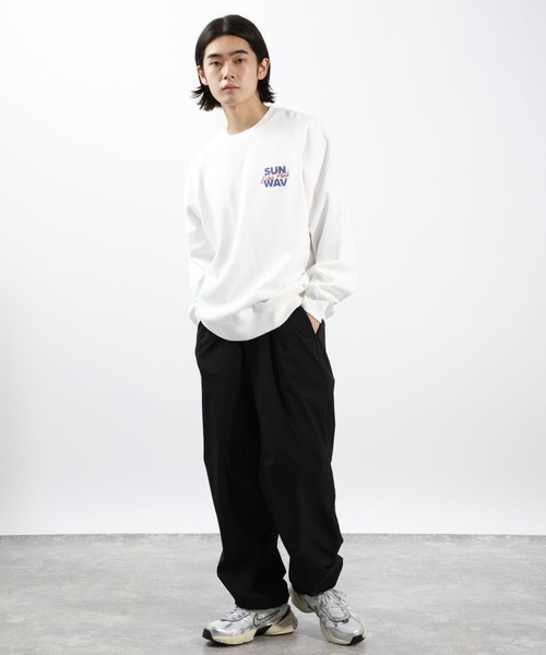 BAYFLOW（ベイフロー）の「DAYLIFEプリントスウェット（スウェット・メンズ・ピンク/チャコールグレー/ホワイト/グリーン・MEDIUM/LARGE）」の5枚目の写真