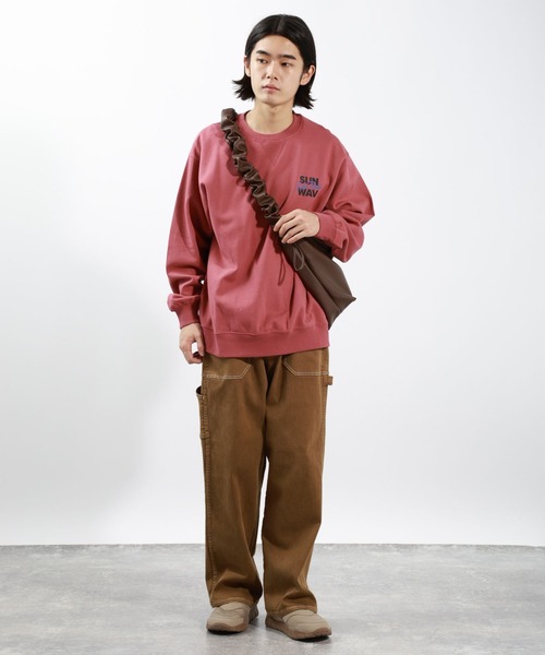 BAYFLOW（ベイフロー）の「DAYLIFEプリントスウェット（スウェット・メンズ・ピンク/チャコールグレー/ホワイト/グリーン・MEDIUM/LARGE）」の13枚目の写真