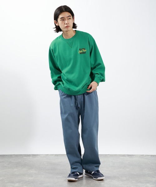 BAYFLOW（ベイフロー）の「DAYLIFEプリントスウェット（スウェット・メンズ・ピンク/チャコールグレー/ホワイト/グリーン・MEDIUM/LARGE）」の17枚目の写真