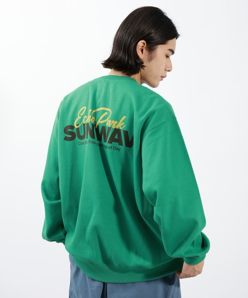 BAYFLOW（ベイフロー）の「DAYLIFEプリントスウェット（スウェット・メンズ・ピンク/チャコールグレー/ホワイト/グリーン・MEDIUM/LARGE）」の18枚目の写真